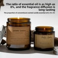thumbnail image 2 of 3PC Premium Aromatherapy Candle - Smokeless Brown Cup with Fragrance Essential Oils, Soy Wax - Ideal High-End Gift for Relaxation and Home Decor, 2 of 9