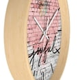 thumbnail image 3 of TSmartArt @ Walmart. Graffiti Chic 10" Analog Wooden Wall Clock, 3 of 4