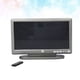 thumbnail image 4 of EeaseMX Mini casa de juguete con accesorios para televisión de pantalla ancha en miniatura, muebles de juego de simulación (gris), 4 of 7