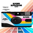 thumbnail image 2 of Ilford Ilfocolor Rapid Retro Single Use Camera with 31mm Optical Lens and 27 Exposures (White, 10-Pack) Bundle with Sling Camera Bag (11 Items), 2 of 7