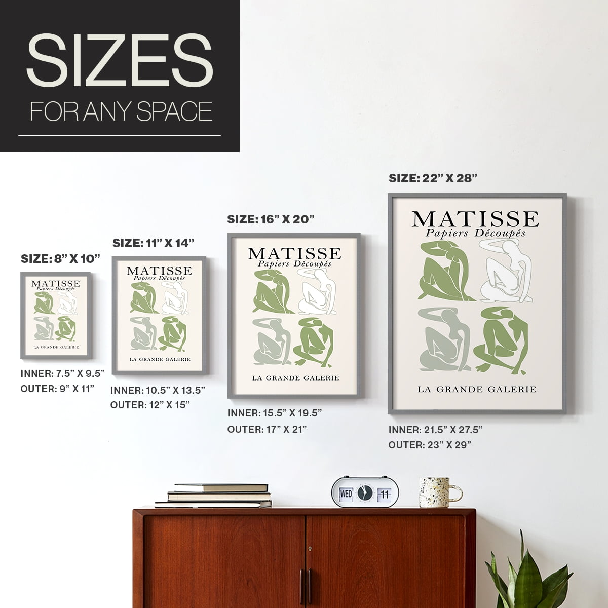 Matisse CCLXXXVI in Solid Wood 22 x 28 Framed Print