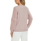 thumbnail image 3 of INSPIRAR CHIC Blusa de Chifón para Mujeres con Cuello de Llave, Manga de Parchwork, Elegante Top de Trabajo L Gris Púrpura, 3 of 6