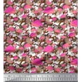 thumbnail image 1 of Soimoi Rayon Fabric Camouflage Texture & Flamingo Bird Print Sewing Fabric Yard 42 Inch Wide, 1 of 3