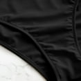 thumbnail image 4 of KaLI_store High Waisted Swimsuits for Women Women's Halter One Piece Skirt Swimsuit Ruched Swimdress Tummy Control Bathing Suit Black,S, 4 of 5