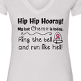 thumbnail image 4 of Inktastic My Last Chemo Women's V-Neck T-Shirt, 4 of 5