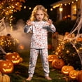 thumbnail image 5 of KPOPLK Kids Halloween Pajamas Long-Sleeve PJ Sets for Girls Cozy, Comfy, Funny Kids' Pajama Sets,Size 6-7 Years, 5 of 9