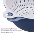 thumbnail image 5 of Unique Bargains Kitchen Food Strainer Colander Bowl Set Double Layer Drain Basin Basket Blue, 5 of 6