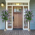 thumbnail image 2 of Costway 2 PCS 5.5 FT Tall Artificial Ficus Tree Faux Wisteria Plant in Nursery Pot Decoration Purple, 2 of 10