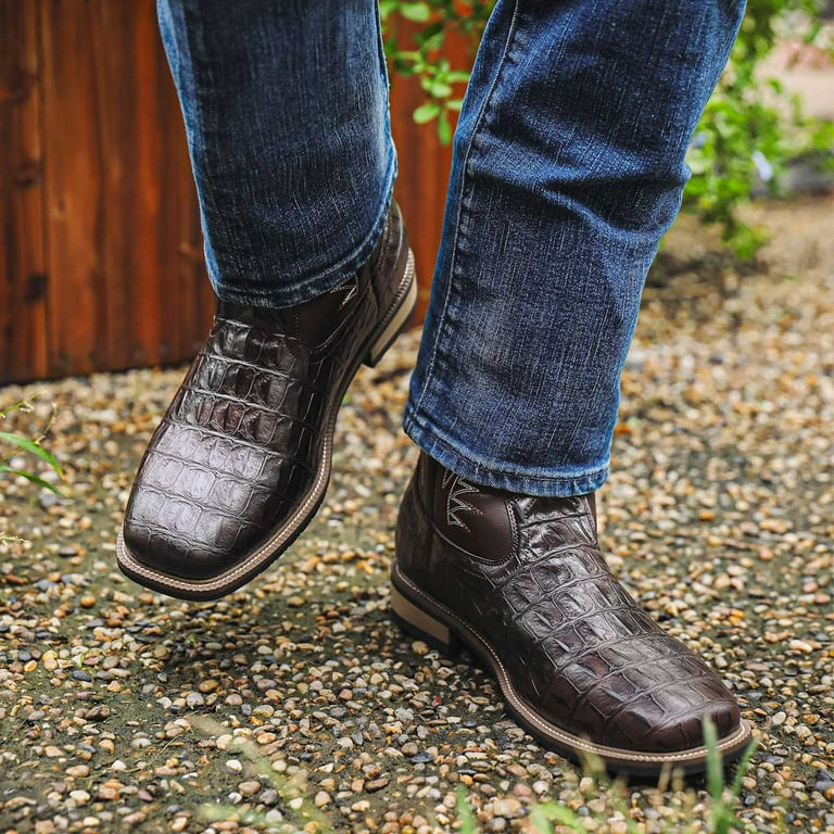 Square Toe Steel Toe Boots For Men Walmart Ariat Workhog Men's Square Soft Toe  Western Work