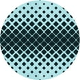 thumbnail image 1 of Ahgly Company Machine Washable Indoor Round Transitional Deep-Sea Blue Area Rugs, 3' Round, 1 of 7