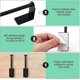 thumbnail image 3 of Pcs Wall Mounted Hat Rack, Adhesive Cap Holder, Stainless Steel Hat Hook, Suitable For Various Hats, Scarves, Clothes, Keys And Jewelry (black), 3 of 5