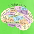 thumbnail image 3 of CafePress - Quilter's Brain Light T Shirt - Light T-Shirt - CP, 3 of 4
