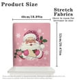 thumbnail image 6 of TSOVTHRID Chair Back Cover for Dining Room Removable Chair Slipcovers Decorative Chairs Covers for Kitchen Hotel Banquet Holiday Party Christmas Decor, Santa Claus Holly Rose Pink Print, Set of 2, 6 of 7
