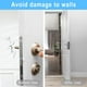 thumbnail image 2 of Tope de puerta Rawiri de 4 unidades, tope de puerta de acero inoxidable con forma de media cúpula, protector de pared con adhesivo 3M, tope de puerta de goma sin taladro para sala de estar,, 2 of 5