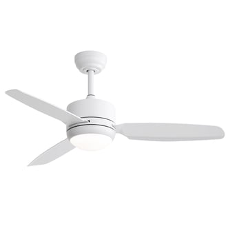 Hampton Bay Grantway 48 in. Indoor/Covered Outdoor Matte White Low