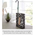 thumbnail image 2 of Yamazaki Home Umbrella Stand - Two Styles, Black, Steel, Rectangle,  Holds 8 umbrellas, No Assembly, 2 of 5