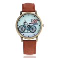 thumbnail image 2 of Xinyolin Retro Bicycle Canvas Band No Number Round Dial Analog Quartz Wrist Watch Unisex, 2 of 8