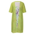 thumbnail image 4 of ICHUANYI Clearance Fashion Women Casual Round Neck Sleeveless Dress Solid Coat Two-Piece Set(Mint Green, XL) ICHUANYI WER2023081201830, 4 of 5