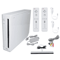 thumbnail image 1 of Nintendo - Wii Consola Wii Game System with 2 RetroFam Remotes & Nunchucks - Blanco (Reacondicionado), 1 of 7