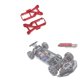 thumbnail image 4 of 2 brazos de suspensión delantera de metal para Traxxas 4-tec 2.0 3.0,1 Afortunado Sencillez, 4 of 5