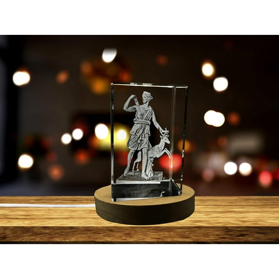 Artemis 3D Engraved Crystal Keepsake/Gift/Decor/Collectible/Souvenir