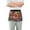Colorful Futuristic Graffiti, variant on Turquoise and Gold Marble Server Apron with 3 Pockets Waterproof Waitress Waist Short Apron for Man Woman 12 Inches