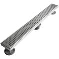 thumbnail image 4 of Topcobe 36-inch Modern Shower Drain, Linear Shower Drain with Leveling Feet and Hair Strainer, Professional Brushed 304 Stainless Steel Rectangle Shower Floor Drain for Home, 4 of 5