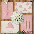 thumbnail image 3 of Mantel Individual rosa para decoración de árbol de Navidad, bonito posavasos Kawaii, taza de café, estera de lino para el hogar, decoración de vacaciones de Navidad, 42x32cm, 2023, 3 of 4