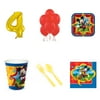Mickey Mouse Party Supplies Party Pack For 24 With Gold #4 Balloon