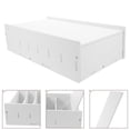 thumbnail image 1 of TEHAUX 1Set White Rectangular Cash Insert Tray for Cash Register for Kids Simple Design, 1 of 8