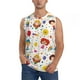 thumbnail image 1 of Fotbe Childrens Party Men's Camiseta sin Mangas Estampada para Hombres, Playera Casual para Gimnasio, Entrenamiento, Playa-Large, 1 of 7
