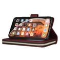 thumbnail image 5 of Feishell for Apple iPhone XR (6.1 inch) Wallet Case for Women Men,Premium PU Leather Magnetic Clasp Zipper 9 Card Slots Folio Flip Holder Shockproof Purse Phone Case with Wrist Strap,Winered, 5 of 8
