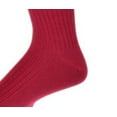 thumbnail image 3 of Sierra Socks Men's Combed Cotton Fine Rib Crew Dress Casual Seamless Toe Socks (Shoe Size: 6-12, Merlot), 3 of 6