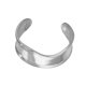 thumbnail image 4 of Brazalete abierto, pulsera de mujer, pulsera de moda, pulsera de declaración, brazalete, regalos de compromiso, joyería de decoración, brazalete ancho Color plata, 4 of 8