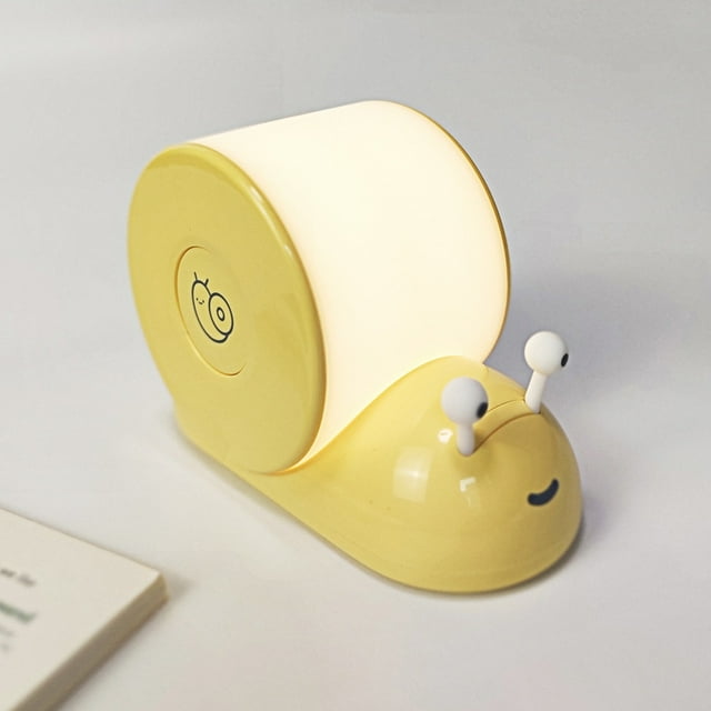 Snail Night Light Magnetic Wall Mounted USB Rechargeable LED Table Lamp Bedroom Bedside Companion Sleeping Ambient Light