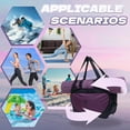 thumbnail image 2 of TELOLY Yoga Mat Bags,Nylon Fabric Yoga Bag,18.90"*9.45"*6.30" Easy Organization Yoga Mat Holder,Style2, 2 of 7