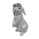 thumbnail image 4 of Figura de conejito de Pascua, decoración de Pascua, obra de arte coleccionable, adorno de escritorio con forma de animal. De pie, 4 of 9