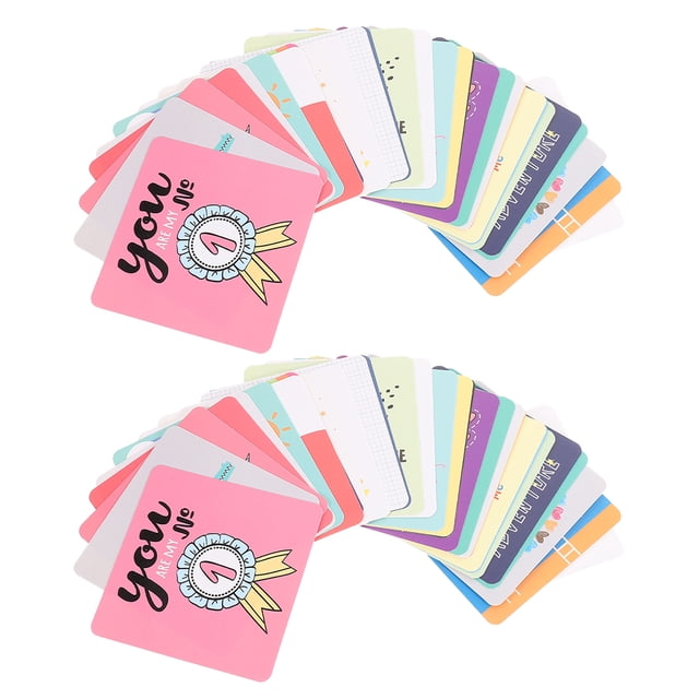Shisuyan 2 sets Lunch Box Note Motivational and Inspirational Bento Cards Writable Cards Lunch Box Positive Cards Kids Lunch Box Inspirational Cards