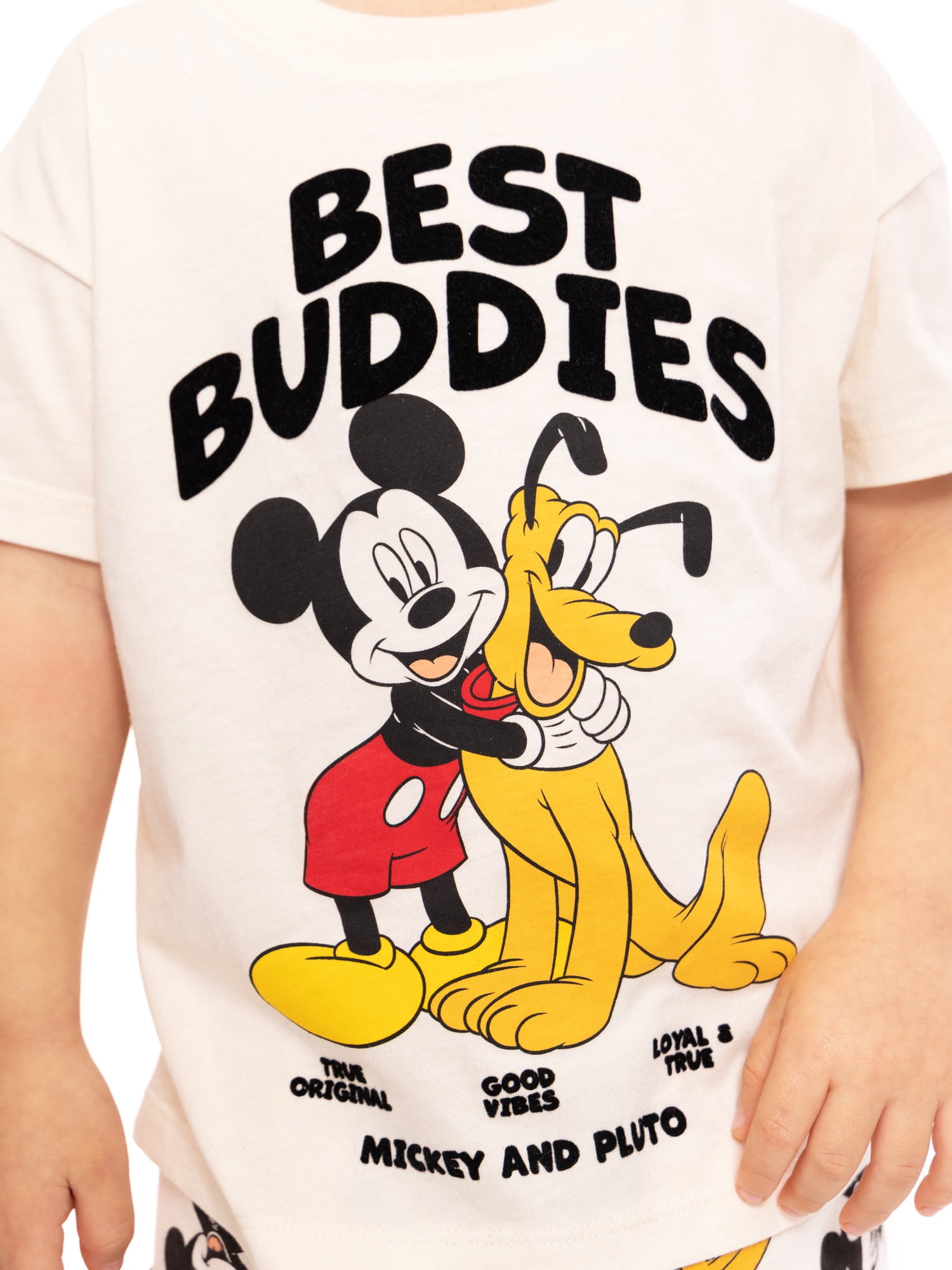 Mickey Mouse Baby and Toddler Boy Short Sleeve Graphic Tee and Matching Shorts Set, 2-Piece, Sizes 0/3M-5T