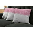 thumbnail image 5 of Ambesonne Pink Throw Pillow Cover 4 Pack, Bushes and Wheat Field, 20", Hot Pink and White, 5 of 5
