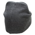 thumbnail image 3 of Classic Bug Symbol Car Embroidered Big Size 8 Inch New Solid Color Short Beanie - Charcoal XL-3XL, 3 of 5