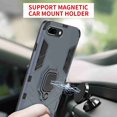 thumbnail image 2 of Dteck For iPhone 7 / iPhone 8 Case, [Magnetic Car Mount] Heavy Duty Armor Protective Rugged 2 in 1 Shock-Absorbing Case with 360 Degree Rotation Ring， Navyblue, 2 of 6
