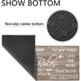thumbnail image 5 of Farmhouse Kitchen Rug Sets of 2 Piece Non Slip Kitchen Rugs and Mats Washable Kitchen Mats for Kitchen Floor Mat Carpet Runner Rugs for Hallway Laundry Decor 17"x30"+17"x47", 5 of 6