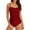 Burgundy, variant on Elainilye Fashion Women's Swimsuits Two Piece Bathing Suit New Swimwear Sexy Casual Bikini Set Swimsuit Swimwear,Blue