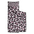 thumbnail image 2 of Pink and Black Of Leopard Print Toddler Nap Mats for Kids Preschool,Sleeping Mat Bag or Kids,Toddler Sleeping Bag,Toddler Nap Mat or Daycare, 2 of 6