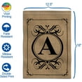 thumbnail image 2 of ANLEY Classic Monogram Letter A Garden Flag, Double Sided Family Last Name Initial Yard Flags 18 x 12.5 Inch, 2 of 6