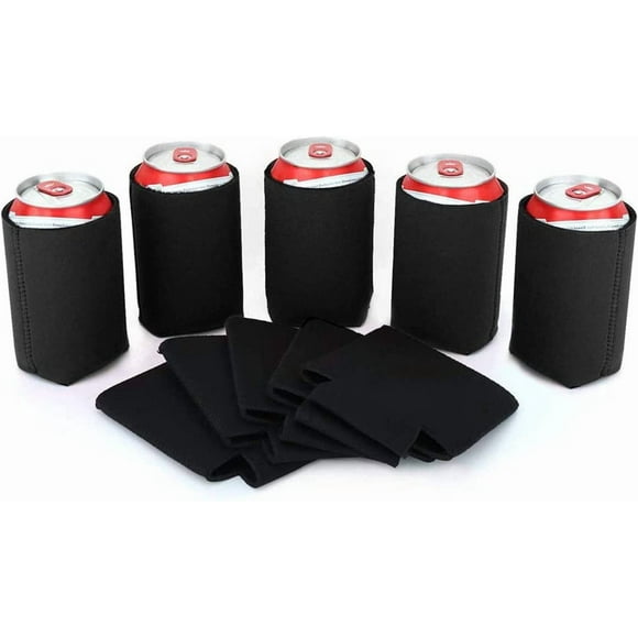 Beer Coozies for Cans, Horuhue 12 Pack Can Coolers 12 oz Collapsible Can Beer Sleeves Great for Events,Custom DIY Projects