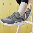 thumbnail image 5 of YHOON Boys Girls Shoes Kids Breathable Athletic Tennis School Sneakers Dark Grey Little Kid Size 13, 5 of 8