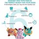 thumbnail image 3 of Latest Squeaky Plush Dog Toys Pack for Puppy, 3 Pack Durable Stuffed Animal Plush Chew Toys with Squeakers, Cute Soft Dog Toys for Teeth Cleaning, for, 3 of 4
