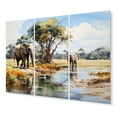 thumbnail image 2 of Designart "Illustrate Chobe Rhapsody wall art" Animals Art Living Room Set, 2 of 5